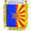 Eagle Emblems WF1503 Mini-Ban,Sta,Arizona (3"X5")