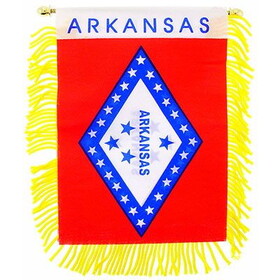 Eagle Emblems WF1504 Mini-Ban,Sta,Arkansas (3"X5")
