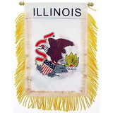 Eagle Emblems WF1514 Mini-Ban,Sta,Illinois (3