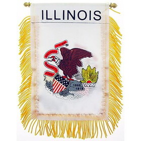 Eagle Emblems WF1514 Mini-Ban,Sta,Illinois (3"X5")
