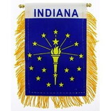 Eagle Emblems WF1515 Mini-Ban, Sta, Indiana (3