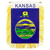 Eagle Emblems WF1517 Mini-Ban, Sta, Kansas (3