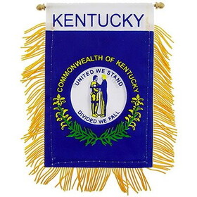 Eagle Emblems WF1518 Mini-Ban,Sta,Kentucky (3"X5")