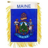 Eagle Emblems WF1520 Mini-Ban,Sta,Maine (3