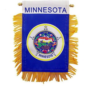 Eagle Emblems WF1524 Mini-Ban,Sta,Minnesota (3"X5")