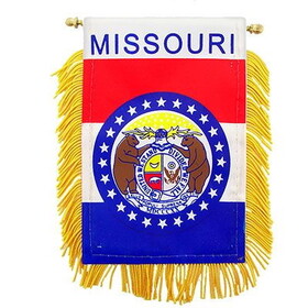 Eagle Emblems WF1526 Mini-Ban,Sta,Missouri (3"X5")