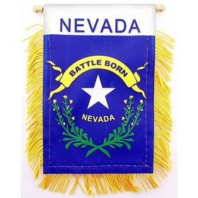 Eagle Emblems WF1529 Mini-Ban,Sta,Nevada (3"X5")