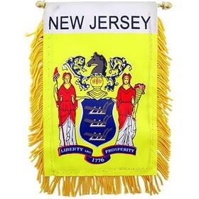 Eagle Emblems WF1531 Mini-Ban,Sta,New Jersey (3"X5")