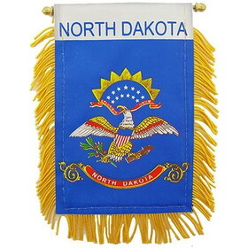 Eagle Emblems WF1535 Mini-Ban,Sta,N.Dakota (3"X5")