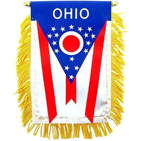 Eagle Emblems WF1536 Mini-Ban,Sta,Ohio (3"X5")