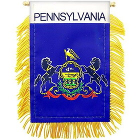 Eagle Emblems WF1539 Mini-Ban,Sta,Pennsylvania (3"X5")