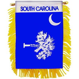 Eagle Emblems WF1541 Mini-Ban,Sta,S.Carolina (3"X5")