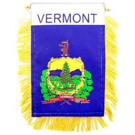 Eagle Emblems WF1546 Mini-Ban, Sta, Vermont (3"X5")