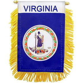 Eagle Emblems WF1547 Mini-Ban,Sta,Virginia (3"X5")