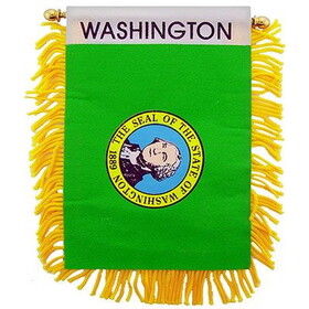 Eagle Emblems WF1548 Mini-Ban,Sta,Washington (3"X5")