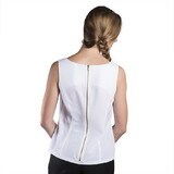 Executive Apparel 2437 Women's Sleeveless Zipper Back Blouse