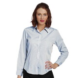 Executive Apparel 2439 Women's Classic Oxford Shirt Fineline Striped