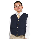 Executive Apparel 3100 Boy'S V Neck Lined Vest