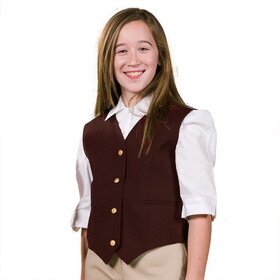 Executive Apparel 4110 - Girl's V Neck Lined Vest