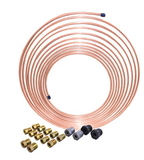 AGS CNC-325K 3/16 x 25 Nickel Copper Brake Line Coil and Tube Nut Kit