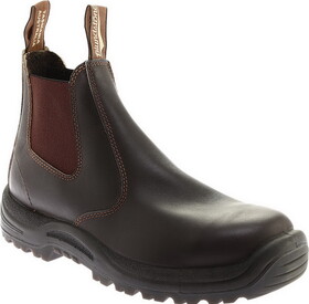 Blundstones 490-065 Brown Size 7.5 Elastic Side Slip On Soft Kick Guard Toe Boots
