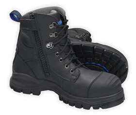 Blundstones 997-100 Black Side Zip Steel Toe Work Boots Size 11