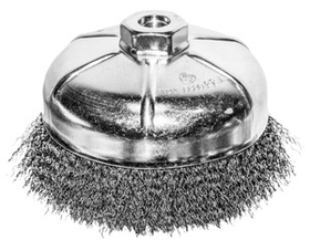 Central 76055 5" Crimped Wire Cup Brush 5/8-11 Arbor