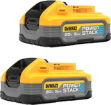Dewalt/Black & Decker DWDCBP520-2 20V Powerstack 5 Amp 2-Pack Batteries