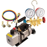 Fjc FJ9281 Vacuum Pump And Brass Manifold Set