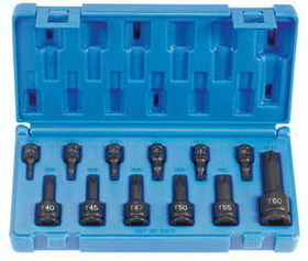 Grey Pneumatic GY1234T 12 Piece Assorted Drive Int. Star Impact Driver Set
