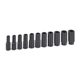 Grey Pneumatic GY1511DG 1/2" Drive 11 Piece Deep Magnetic Impact Socket Set