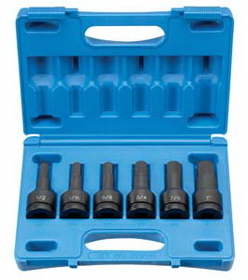 Grey Pneumatic GY8096H 3/4" Drive 6 Piece SAE Hex Driver Set
