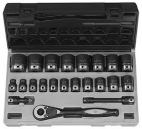 Grey Pneumatic GY82222 1/2" Drive 12 Point 22 Piece Fractional Duo Socket Set