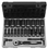Grey Pneumatic GY82622D 1/2" Drive 6 Point 22 Piece Fractional Deep Duo Socket Set, Price/EA