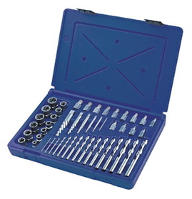 Hanson Irwin HA3101010 48 Piece Master Extractor Kit with Cobalt Left Hand Bits