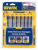 Irwin Industrial Tool 394100 7 Piece Power Bit Extractor Set 3/16" - 1/2"