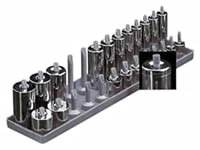 Hansen Global HR1202 1/2" Peg Style Socket Rack Met