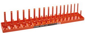Hansen Global 1206 1/2" Dr. Orange Metric Deep & Regular Socket Holders