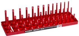 Hansen Global 38013 3/8" Red SAE 3 Row Deep Semi-Deep & Regular Socket