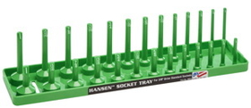 Hansen Global 3803 3/8" Dr. Green SAE Deep & Regular Socket Holders
