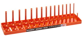 Hansen Global 3806 3/8" Dr. Orange Metric Deep & Regular Socket Holders
