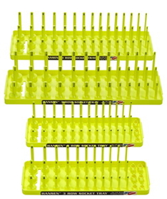 Hansen 92006 HV Yellow 4 Pack 3 Row Socket Holders