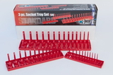 Hanson Global HR9301 3 Piece SAE Hansen Socket Tray Set