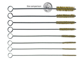 Innovative Products Of America 8088 Brass Micro Bore and Valve-Guide Brush Set