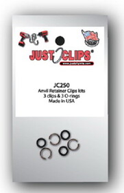 Just Clips JC250 1/4" Snap Ring Kit (3 Sets)