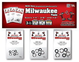 Just Clips MCTSRD Milwaukee 3 Hook Horizontal Hanging Display (10 Sets)