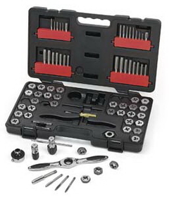 GearWrench KD3887 75 Piece GearWrench SAE/Metric Tap and Die Set