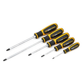 GearWrench 80052H 5 Piece Phillips Dual Material Screwdriver Set