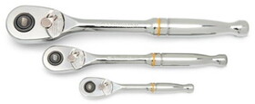 Gearwrench KD81310T 3 Piece 90-Tooth Quick Release Teardrop Ratchet Set