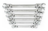 GearWrench 81911D 6 Piece Metric Flex Flare Nut Wrench Set